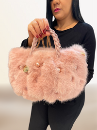 Bolso Alex Max Peluche y Perlas