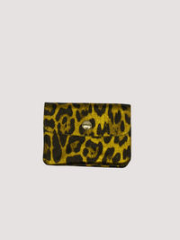 Monedero Piel Brillo Leopardo