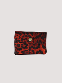 Monedero Piel Brillo Leopardo