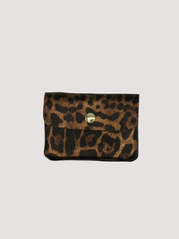 Monedero Piel Brillo Leopardo