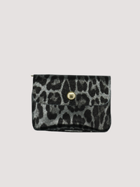 Monedero Piel Brillo Leopardo