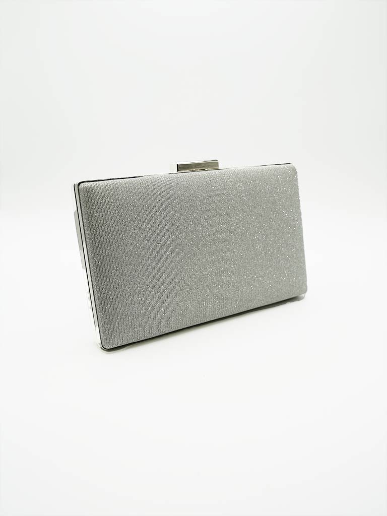 bolso, bolso de fiesta, bolso con brillantes, plata