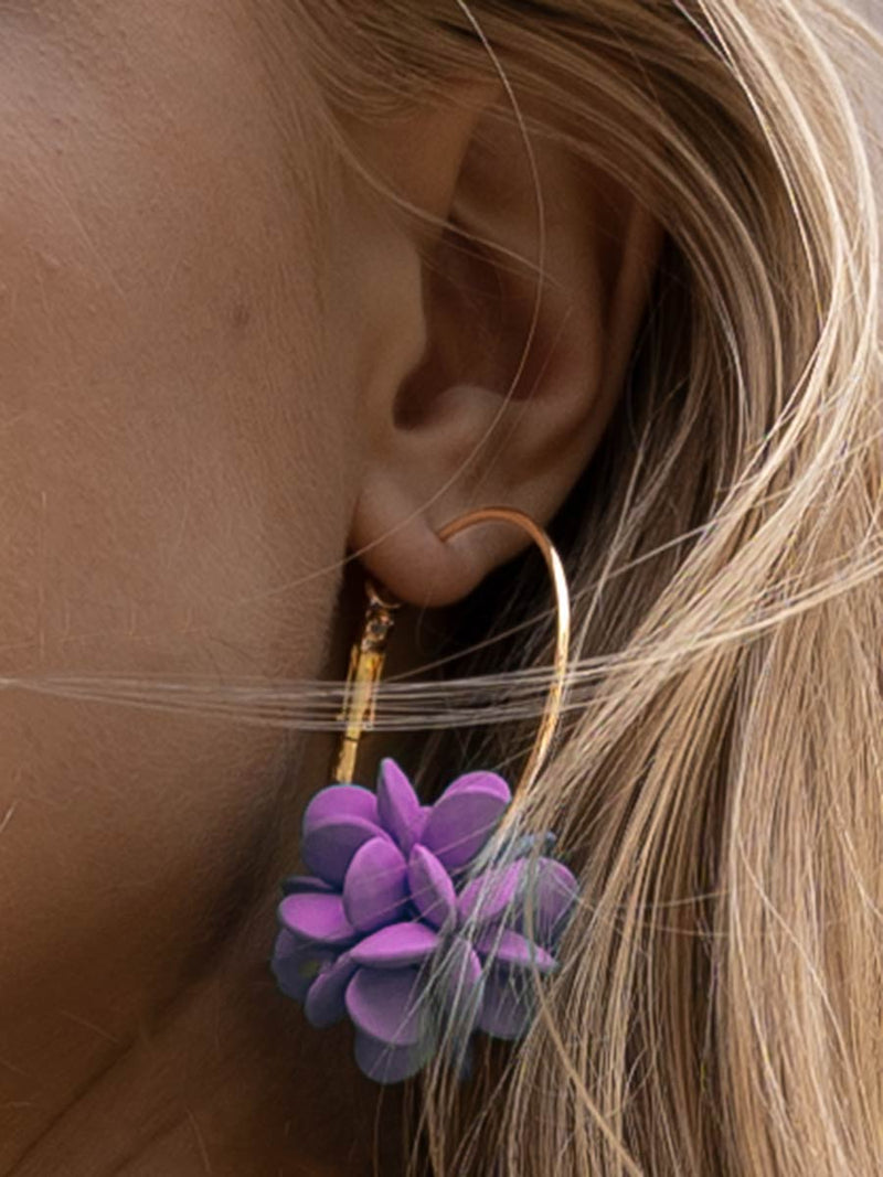 pendientes, pendientes flores