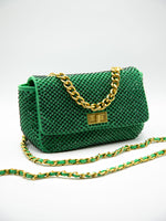 bolso de fiesta, bolso de noche, bolso pequeño para mujer, bolso para mujer. bolsito, bolso de mano, bolso brillante, bolsos manresa, personal online store, personal i intransferible, bolso colgado, bolso verde, bolso strass